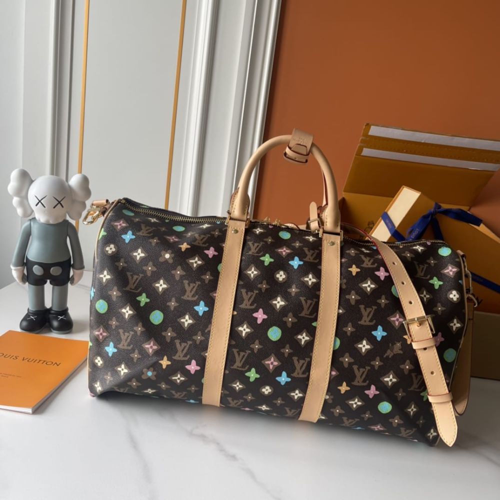 Louis Vuitton Keepall Bandoulière 50 Monogram Craggy Chocolate 50cm M24901 - Image 4