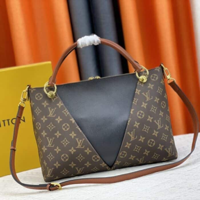 Louis Vuitton V Tote Monogram Canvas Brown 27Cm M43967 - Image 2