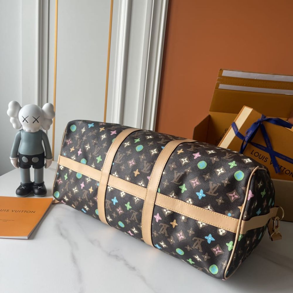 Louis Vuitton Keepall Bandoulière 50 Monogram Craggy Chocolate 50cm M24901 - Image 5