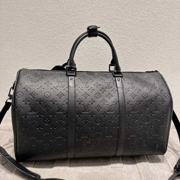 Louis Vuitton Keepall Bandoulière 50 Black 50Cm M44810 - Image 2
