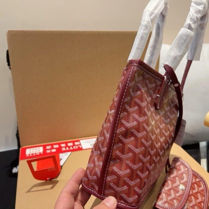Goyard Anjou Mini Bag Burgundy 21Cm ANJOUSMINCG07TY07P - Image 5