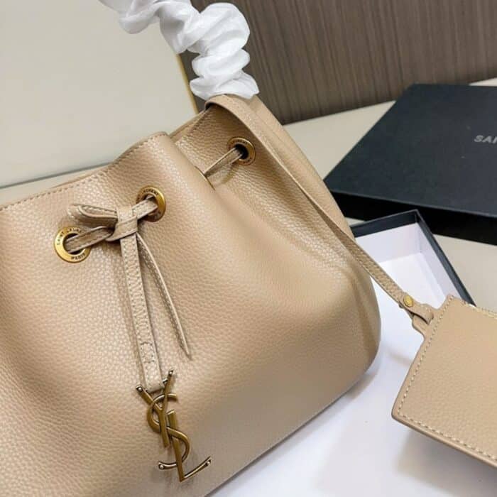 Saint Laurent Paris Vii Hobo Bag Beige 30 cm - Image 3