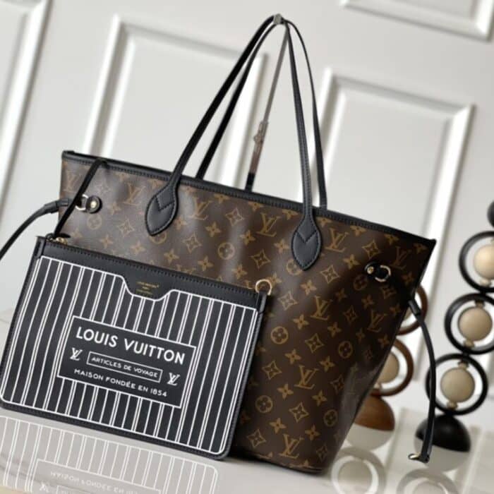 Super Vip 1:1 -  Louis Vuitton Neverfull Inside Out Black MM 31Cm M12061 - Image 4