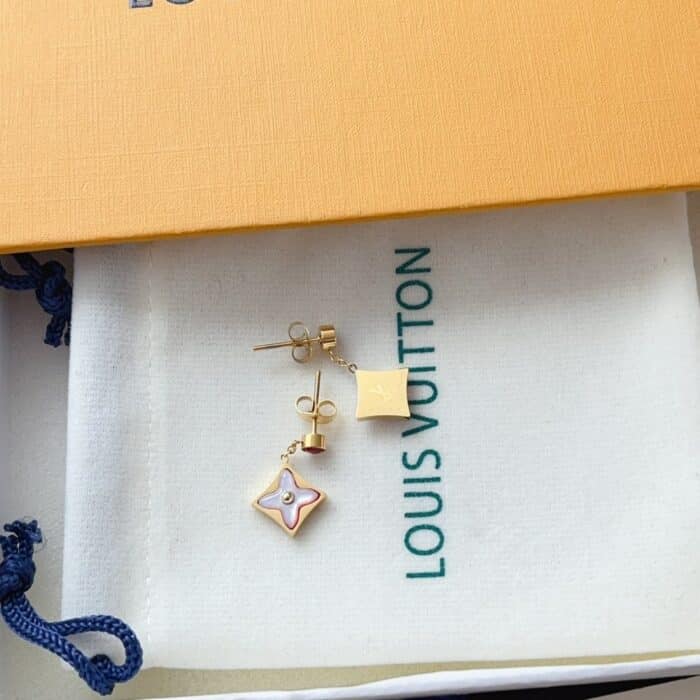 Louis Vuitton Color Blossom BB Star Earrings Red Gold - Image 5