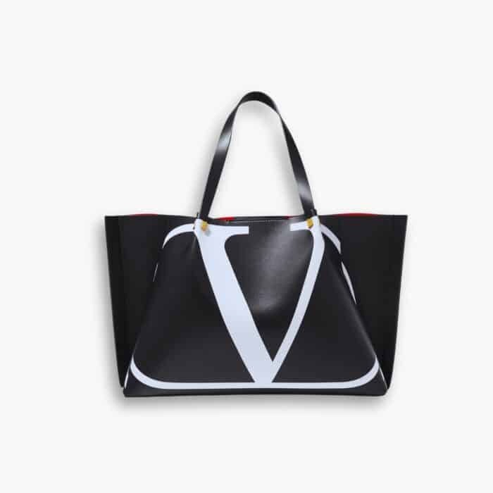 Valentino Garavani Vlogo Escape Tote Bag Black 38cm