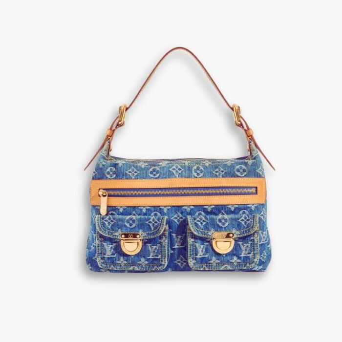 Louis Vuitton Monogram Denim Baggy PM Shoulder Bag Monogram Denim Baggy PM Shoulder Bag Blue 30cm