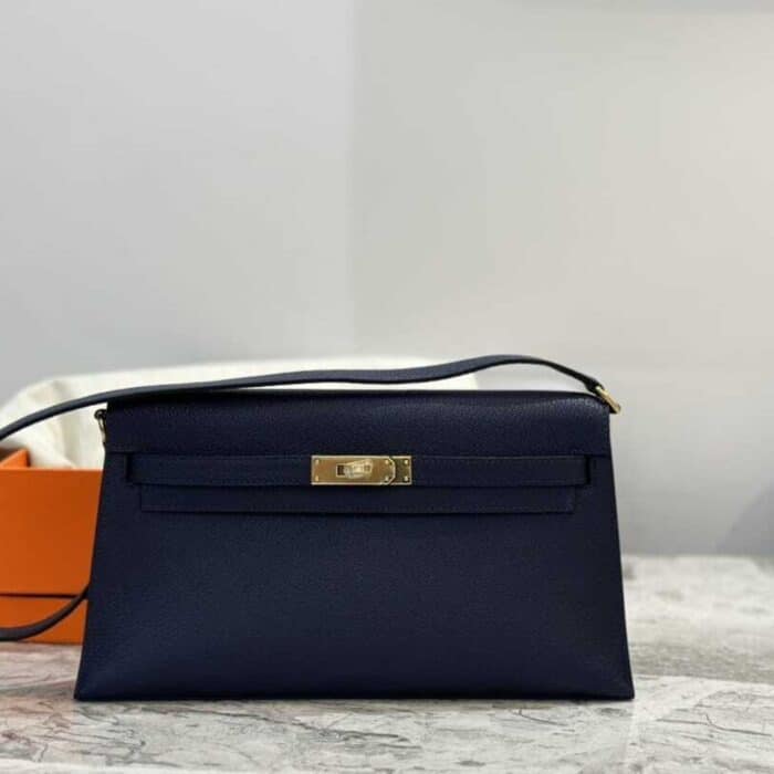 Hermes Kelly Elan Da Madame Sapphire Blue 28Cm - Image 2