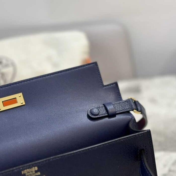 Hermes Kelly Elan Da Madame Sapphire Blue 28Cm - Image 3