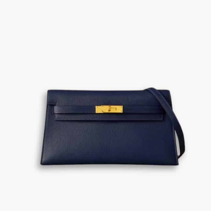 Hermes Kelly Elan Da Madame Sapphire Blue 28Cm