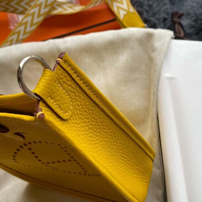 Hermes Evelyne Bag Yellow 29Cm - Image 6