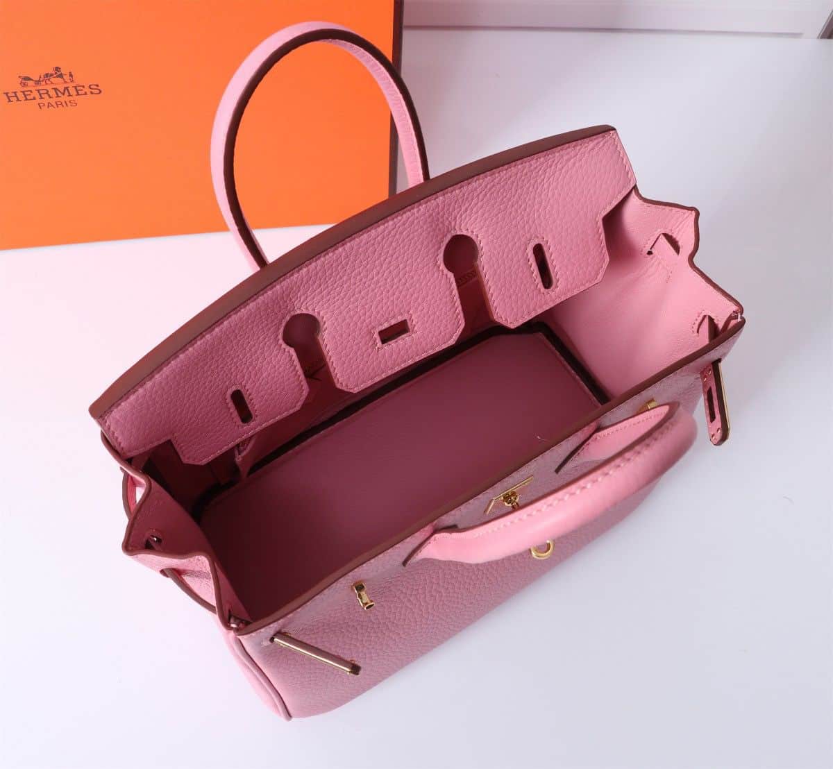 Hermes Birkin 30 Bag Togo Light Pink 30cm - Image 8