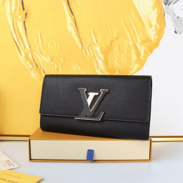 Louis Vuitton Capucines Long Wallet Black 20 cm - Image 2