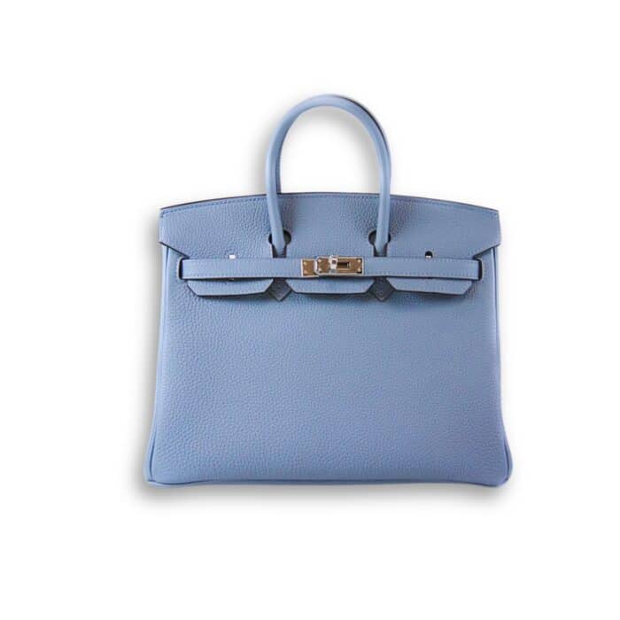 Hermes Birkin 30 Bag Epsom Silver Hardware Blue 30Cm