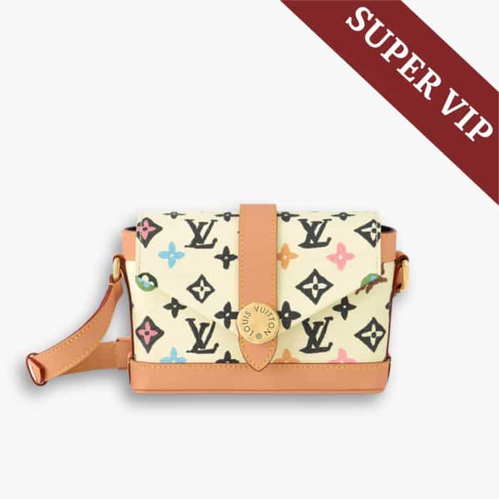 Super Vip 1:1 - Louis Vuitton Envelope Wearable Wallet Monogram Craggy Vanilla 19Cm M83346