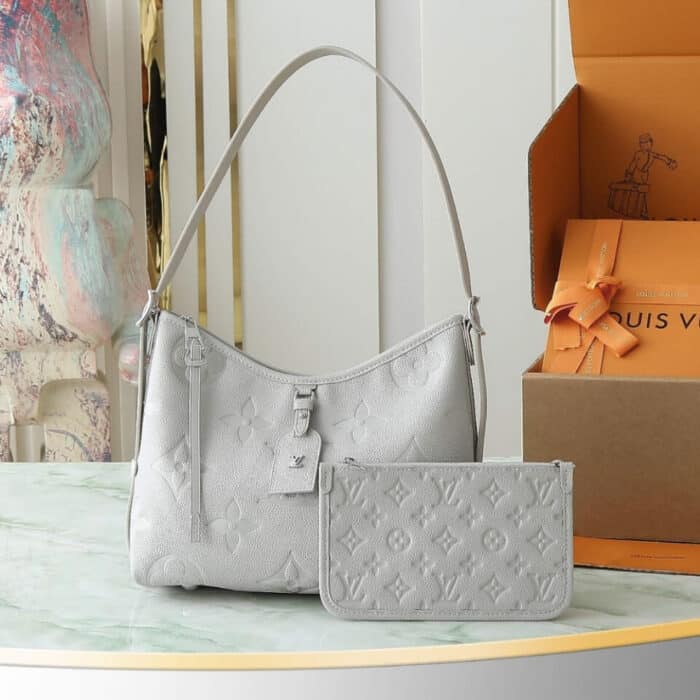 Super Vip 1:1 - Louis Vuitton Carryall PM Bag Silver Tone Hardware Brume 30 Cm - Image 2
