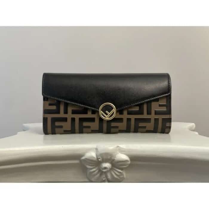 Fendi Continental Wallet Black 19cm - Image 2