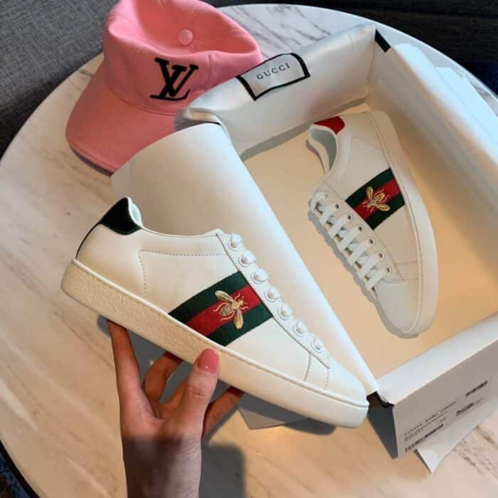Gucci Ace Embroidered Bee 43194202JP09064 - Image 2