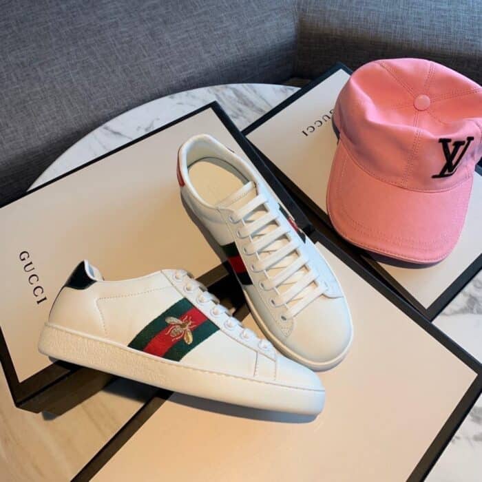 Gucci Ace Embroidered Bee 43194202JP09064 - Image 4
