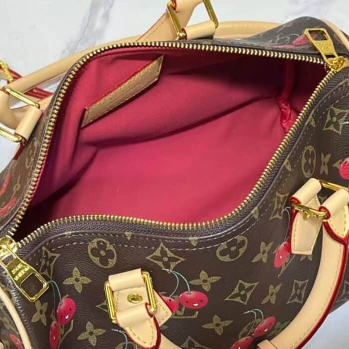 Louis Vuitton X Takashi Murakami Monogram Speedy 30 Cerise 30Cm - Image 4