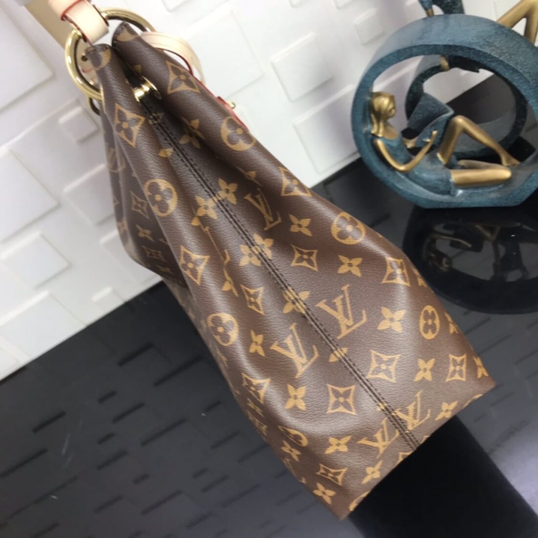 Super Vip 1:1 - Louis Vuitton Graceful PM Monogram Beige 41Cm M43703 - Image 3