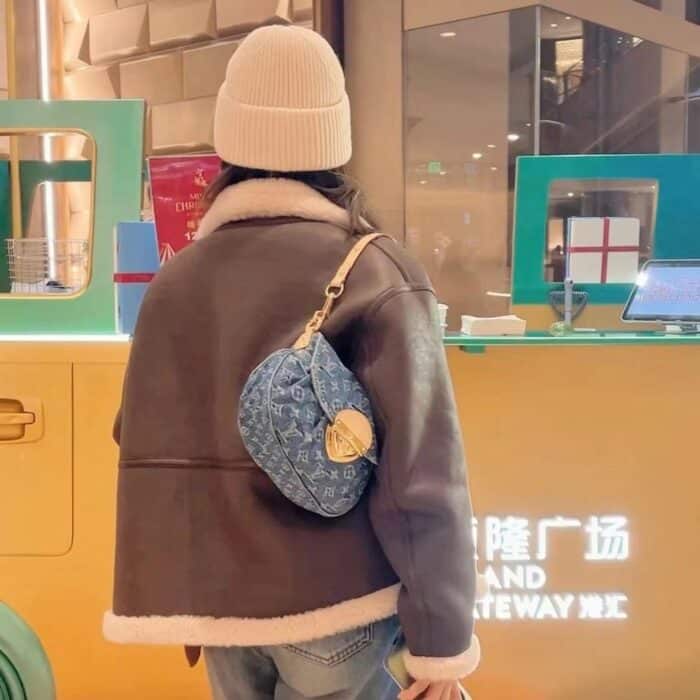 Louis Vuitton X Takashi Murakami Monogram Cerise Sunset Bag Denim Blue 27Cm M13680 - Image 7