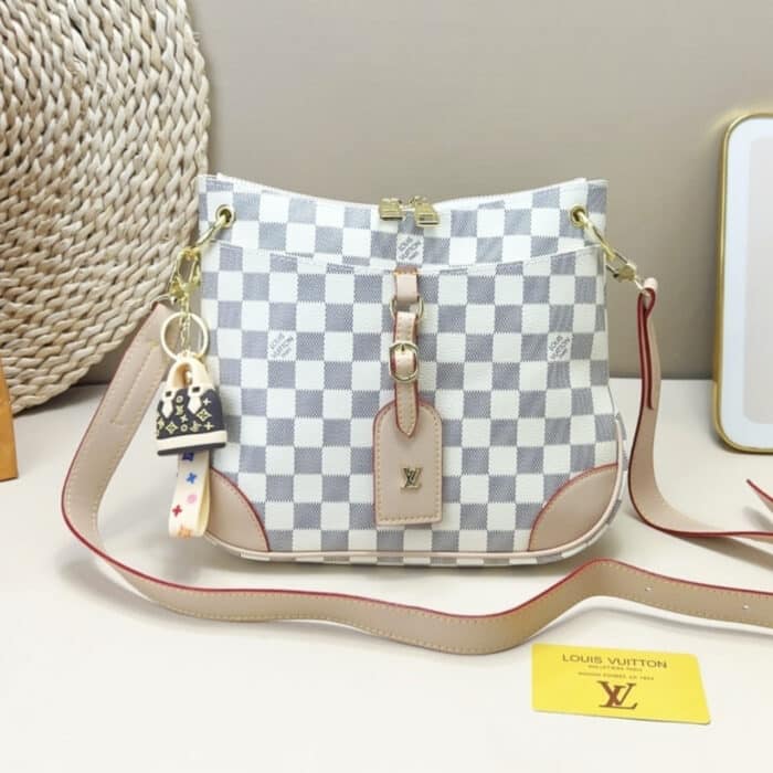 Louis Vuitton Odéon Shoulder Bag Damier Azur 26 cm - Image 2