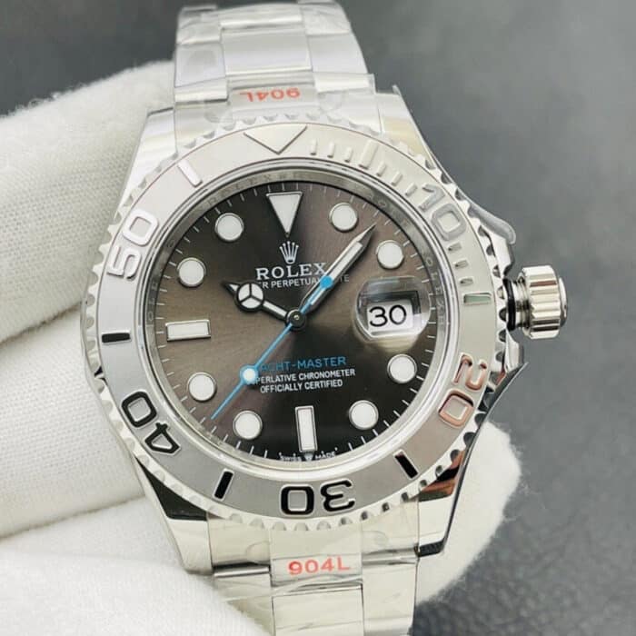 Rolex Yatch Master Black Dial Oystersteel Platinum Watch 37mm 268622 0002 - Image 5