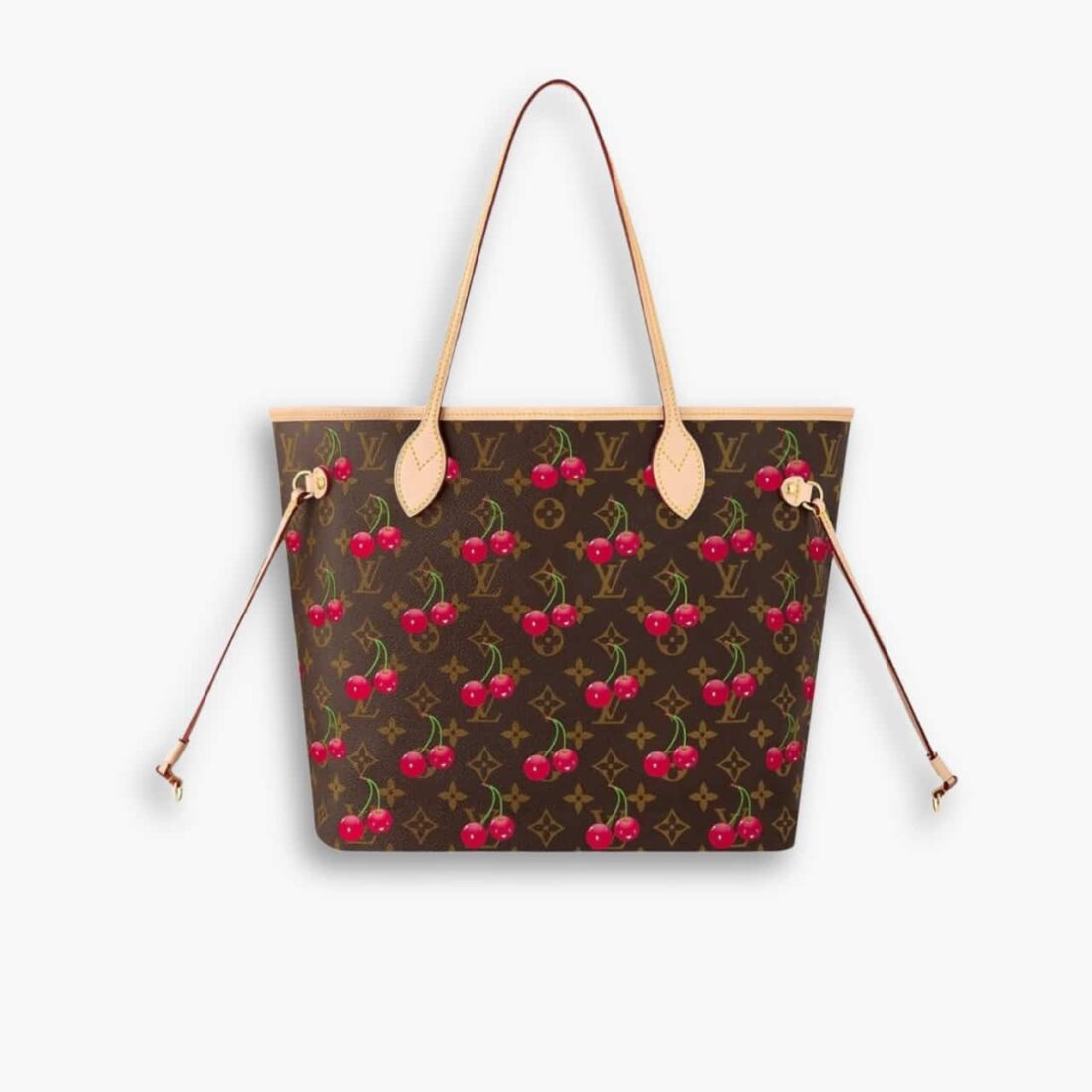 Louis Vuitton X Takashi Murakami Monogram Cerise Neverfull MM Brown 31Cm M13263