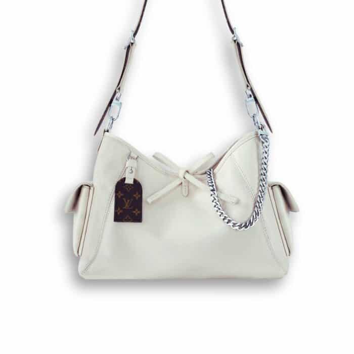 Louis Vuitton Carryall Cargo Vibe PM Bag White 34Cm M12919