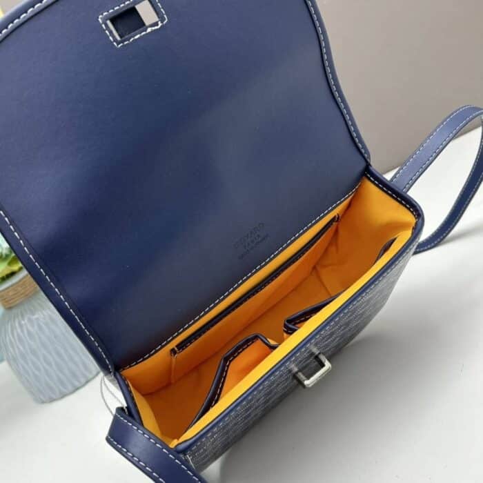 Goyard Goyardine Belvedere PM Messenger Bag Navy 22cm - Image 5