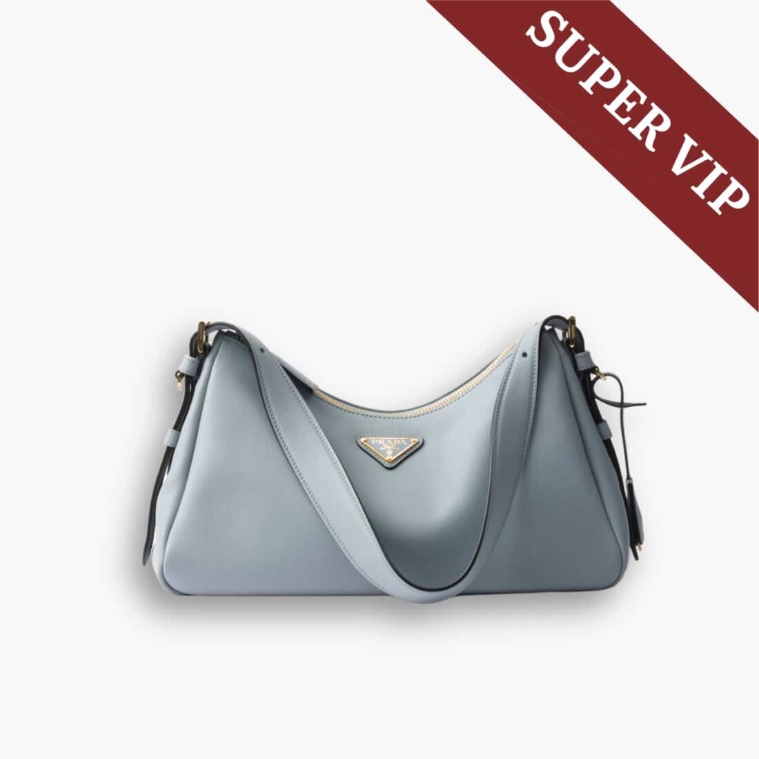 Super Vip 1:1 – Prada Aimée Medium Leather Shoulder Bag Opaline 30Cm 1BC229 2CYS  F04F1 V LVM