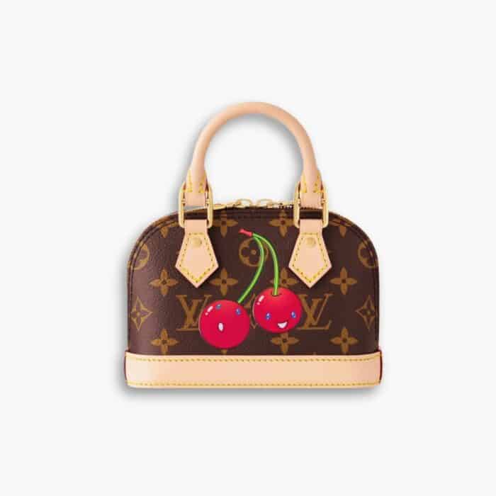 Louis Vuitton X Takashi Murakami Monogram Cerise Nano Alma Brown 16Cm M13416