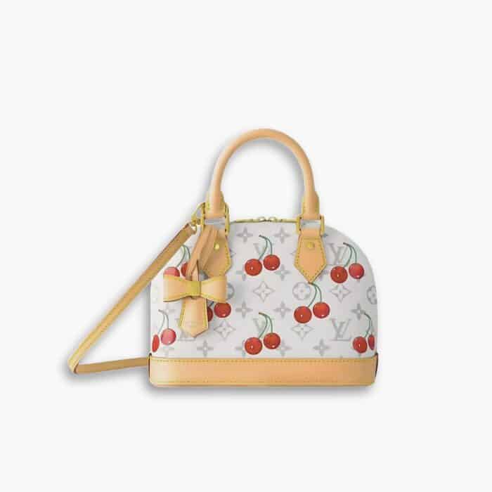 Louis Vuitton X Takashi Murakami Monogram Cerise Alma BB White 18Cm M14238