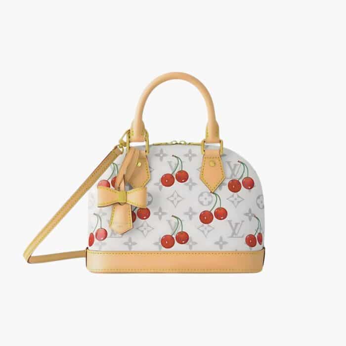 Louis Vuitton X Takashi Murakami Monogram Cerise Alma BB White 18Cm M14238