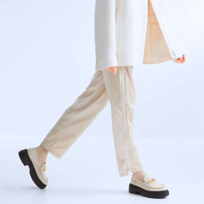 Fendi Fendigraphy White Loafers 8D838369FF1IYW - Image 6