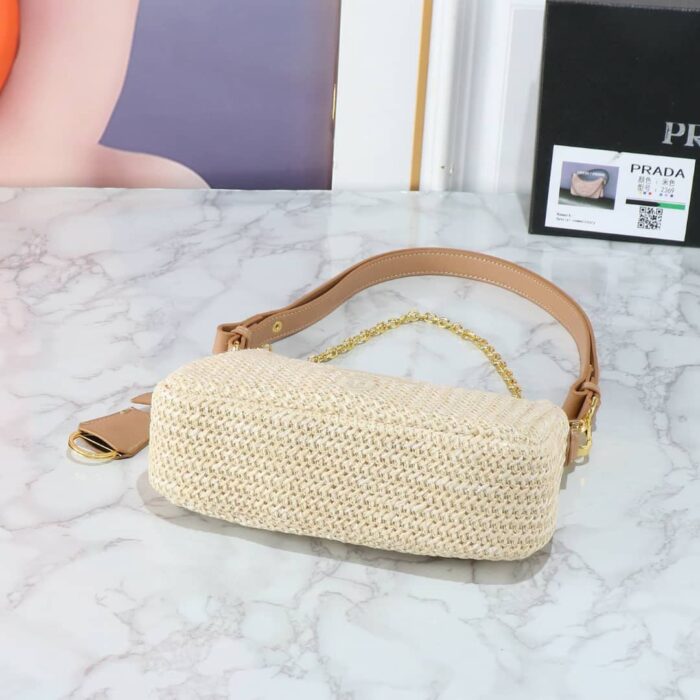 Prada Re Edition Crochet Bag Natural 22cm 1BC204 2M2T F0018 V JUO - Image 5