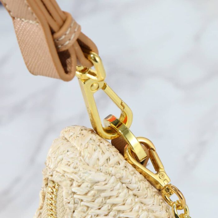 Prada Re Edition Crochet Bag Natural 22cm 1BC204 2M2T F0018 V JUO - Image 7