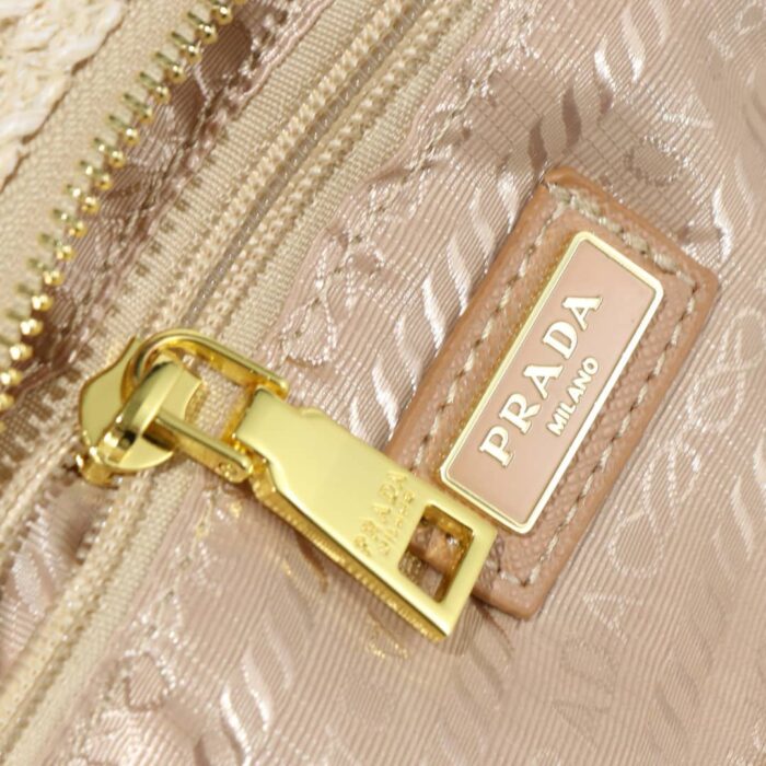 Prada Re Edition Crochet Bag Natural 22cm 1BC204 2M2T F0018 V JUO - Image 8