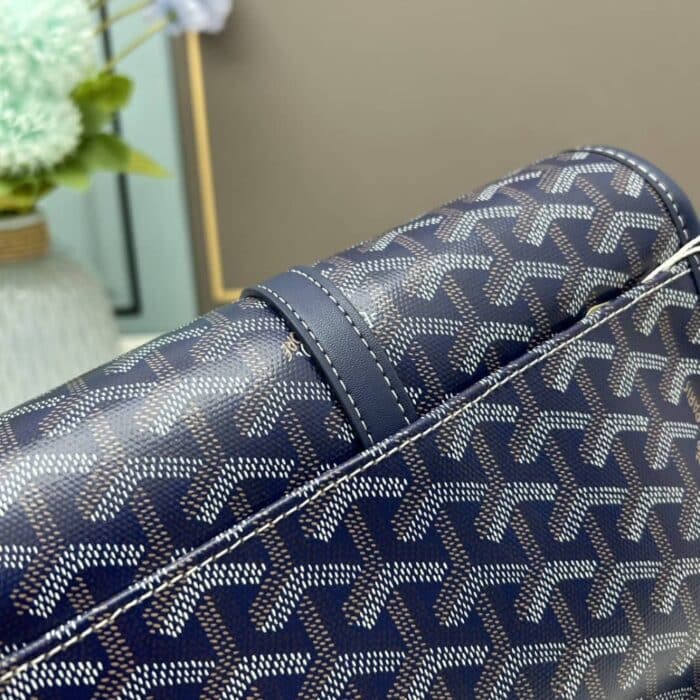 Goyard Goyardine Belvedere PM Messenger Bag Navy 22cm - Image 6