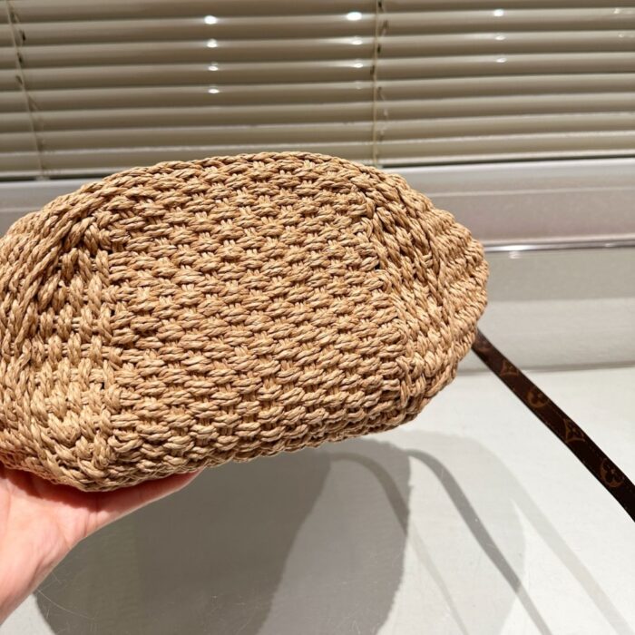 Louis Vuitton Raffia Monogram Crossbody Shoulder Bag Natural 21cm - Image 5