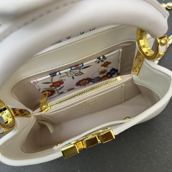 Louis Vuitton x Murakami Capucines East West Mini White 21Cm M13246 - Image 7