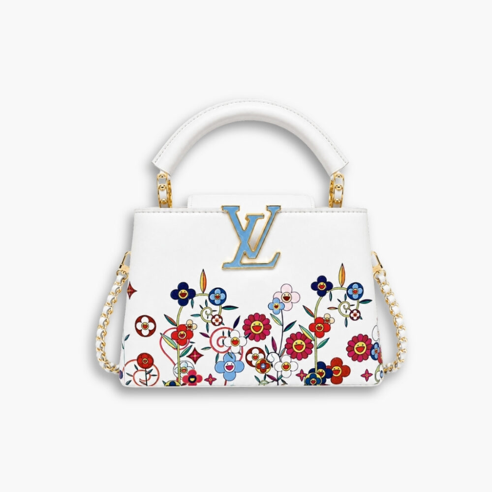 Louis Vuitton x Murakami Capucines Mini White 21Cm M13246