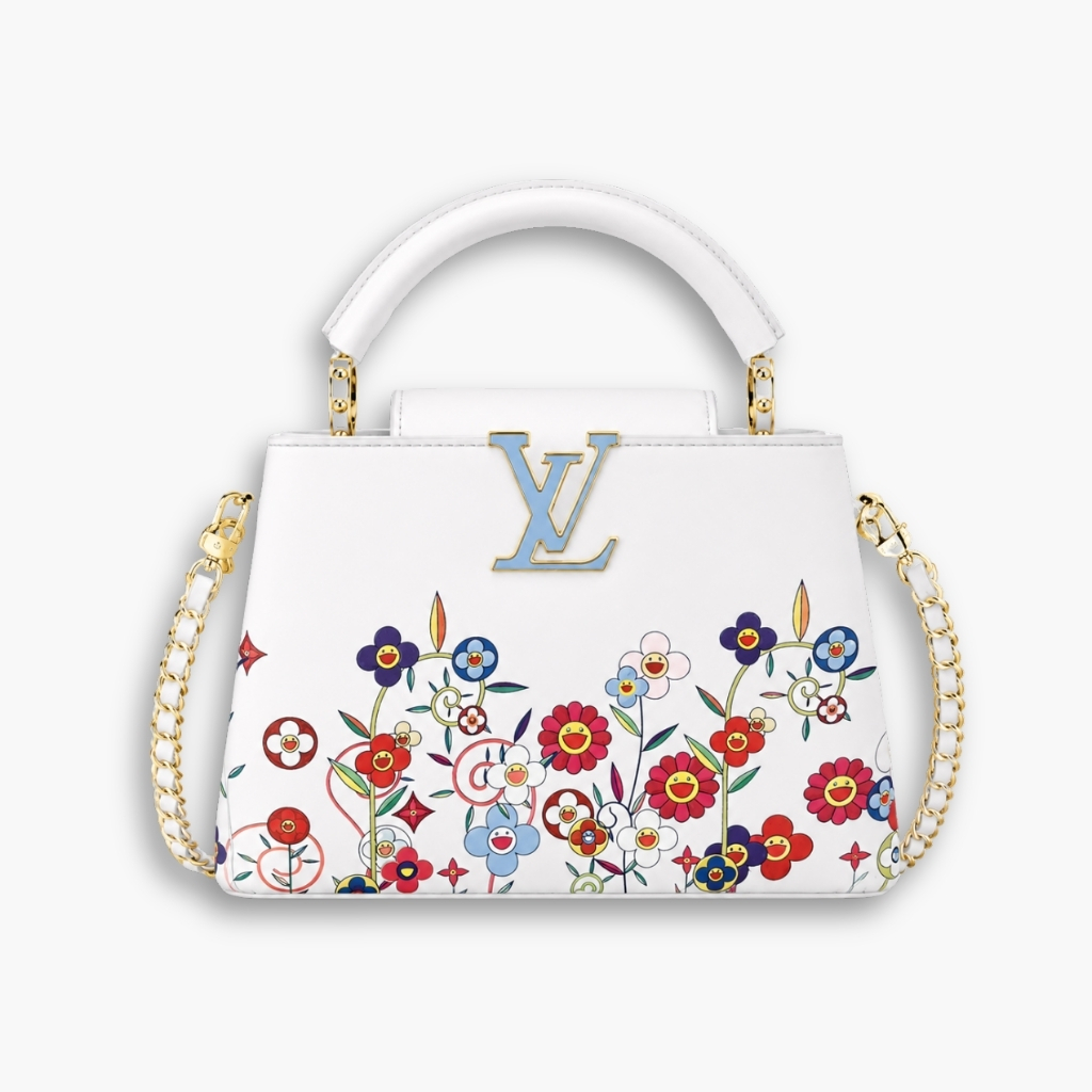 Louis Vuitton x Murakami Capucines BB White 27Cm