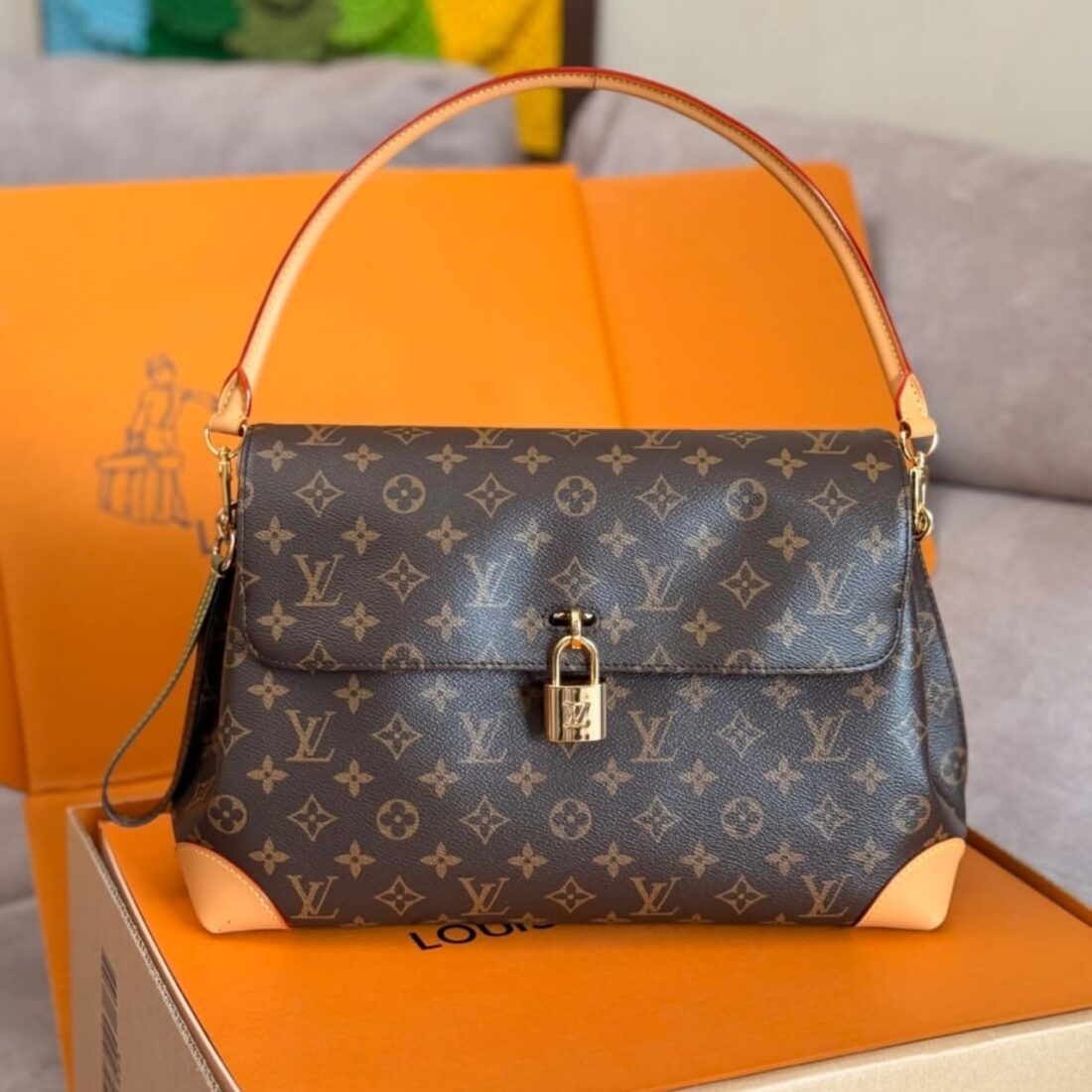 Super Vip 1:1 - Louis Vuitton Hide Away MM Monogram Brown 36Cm M14473 - Image 2