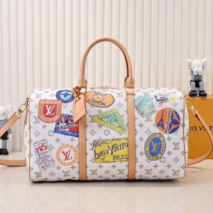 Louis Vuitton Keepall Bandoulière 45 Monogram Dune Coated Canvas 45Cm M14736 - Image 2