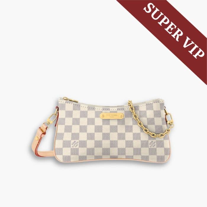 Super Vip 1:1 - Louis Vuitton Liv Pochette Damier Azur 24Cm