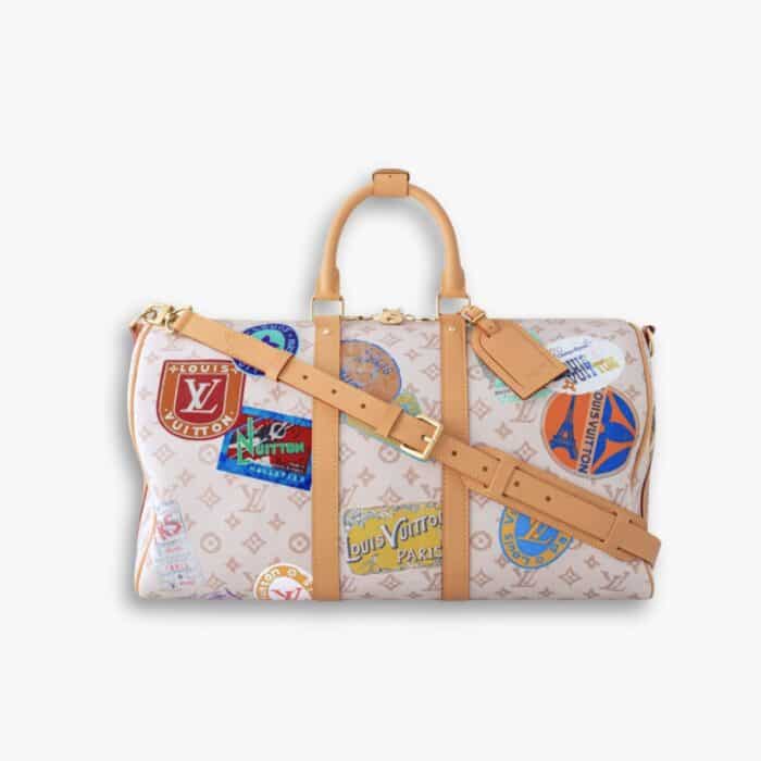 Louis Vuitton Keepall Bandoulière 45 Monogram Dune Coated Canvas 45Cm M14736