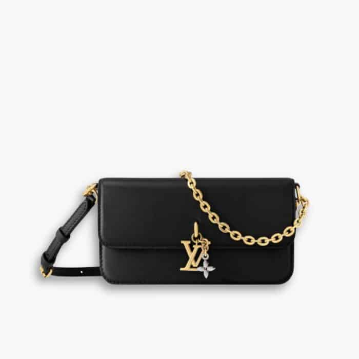 Louis Vuitton Wallet On Chain LV Bloom Black 20Cm M14564