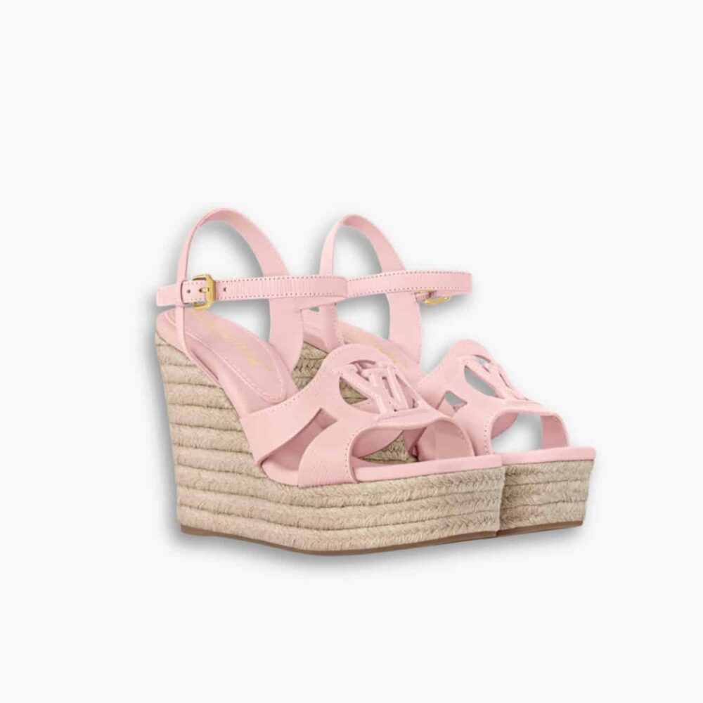 Louis Vuiiton LV Isola Wedge Sandal Rose 1AGYI1