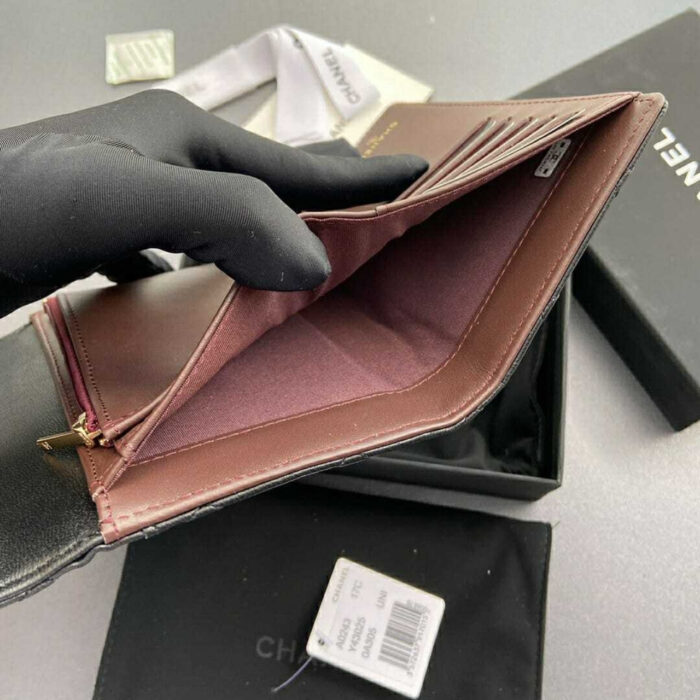 Chanel Classic Card Holder Black 15cm AP0214 Y01295 C3906 - Image 7